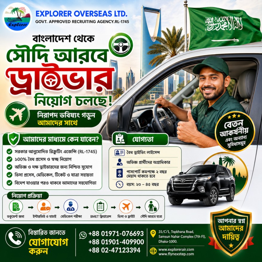 Saudi driver recruitment from Bangladesh: what employers should prepare first - Explorer Overseas Ltd